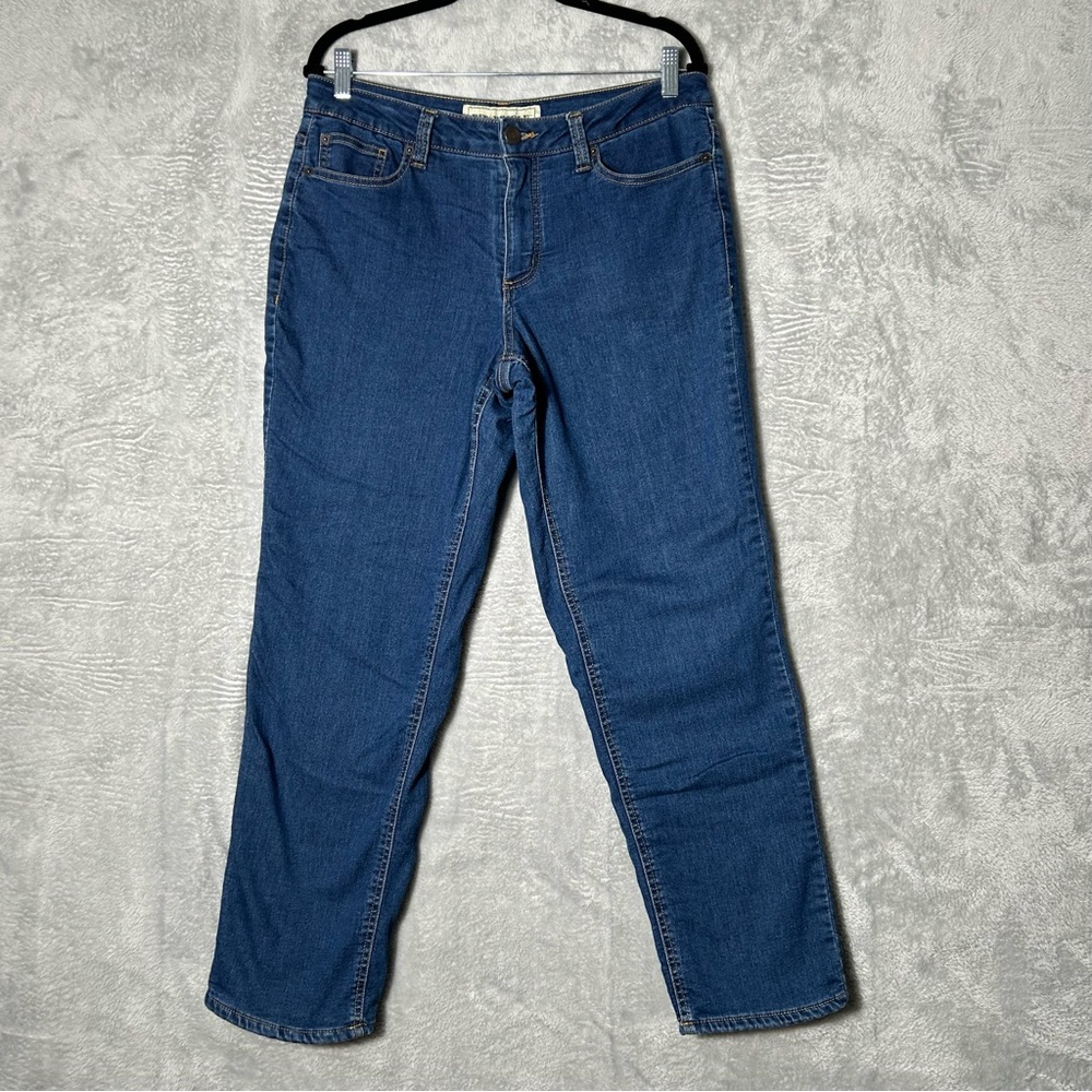 Bit Bridle Fleece Lined Jeans Womens 10 Blue Denim Warm‎ Cozy Comfort Straight